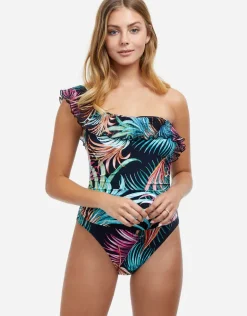 Profile Tropico One Shoulder Swimsuit - Black
