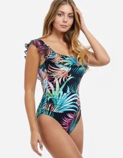 Profile Tropico One Shoulder Swimsuit - Black