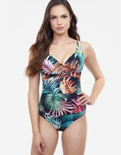 Profile Tropico V Neck Swimsuit - Black
