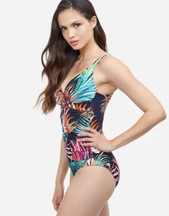 Profile Tropico V Neck Swimsuit - Black