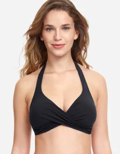 Profile Tutti Frutti Halter Bikini Top - Black