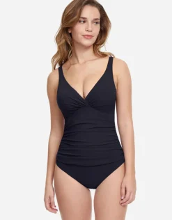 Profile Tutti Frutti Underwired V Neck Swimsuit - Black