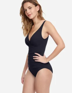 Profile Tutti Frutti Underwired V Neck Swimsuit - Black