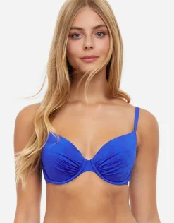 Profile Under My Skin Underwired D Cup Bikini Top - Royal Blue