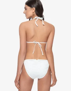 Pure Detail Tie Full Bikini Pant - White