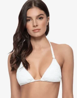 Pure Detail Tri Bikini Top - White