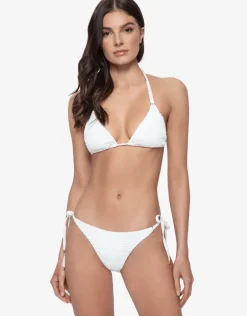 Pure Detail Tri Bikini Top - White
