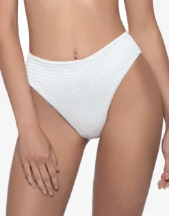 Pure Hillary High Waist Bikini Pant - White
