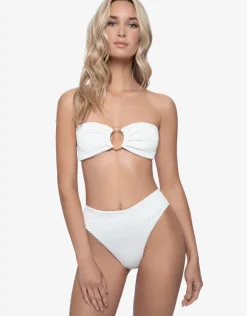 Pure Hillary High Waist Bikini Pant - White