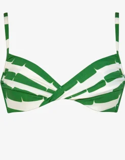 Radiance Underwired Bikini Top - White and Clover
