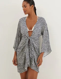 Ravine Perola Knot Short Cover Up - Stripe