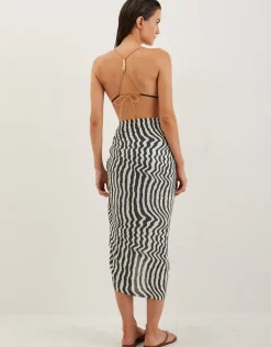 Ravine Printed Sarong - Stripe