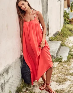 Resort Essentials Maxi Sundress - Flame