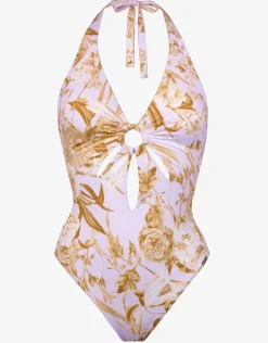Reverie Halter Swimsuit - Dreamy Pastels