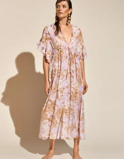 Reverie Kimono Dress - Dreamy Pastels