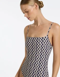 Rio Minimal Tank Swimsuit - Ink