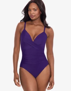 Rock Solid Captivate Swimsuit - Mulberry
