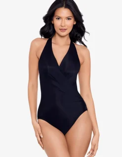 Rock Solid Wrapsody Swimsuit - Black