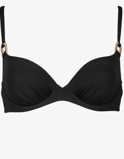 Sailor Luxe Moulded Underwired Bikini Top - Black