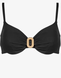 Sailor Luxe Underwired Bikini Top - Black