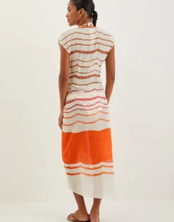 Sandstone Sasha Long Cover Up - Print