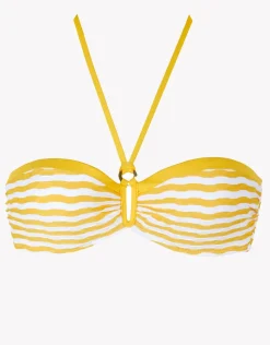 Saona Bandeau Bikini Top - Yellow