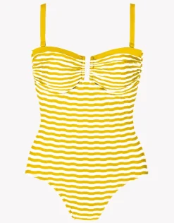 Saona Bandeau Swimsuit - Yellow