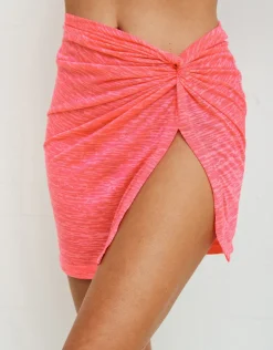 Sarong Mini Skirt - Hot Pink