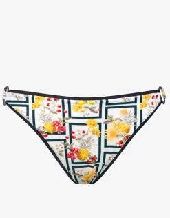 Scenery Bikini Pant - Monochrome Garden