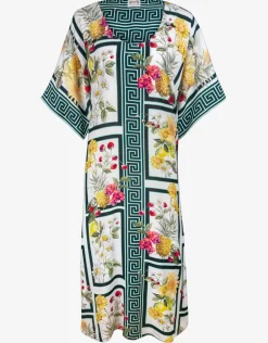 Scenery Maxi Kaftan - Monochrome Garden