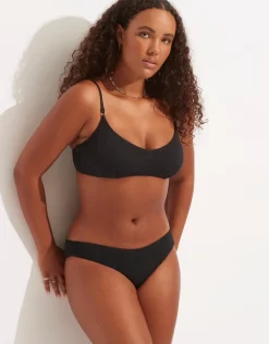 Sea Dive Hipster Bikini Pant - Black