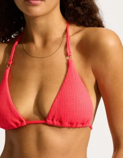 Sea Dive Slide Tri Bikini Top - Snapdragon