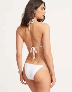 Sea Dive Tie Side Rio Bikini Pant - White