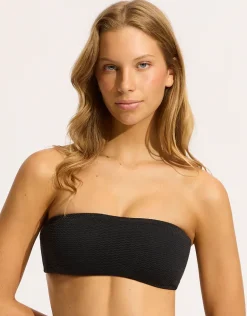 Sea Dive Tube Bikini Top - Black