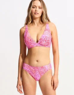Sea Skin Retro Bikini Pant - Fuchsia Rose