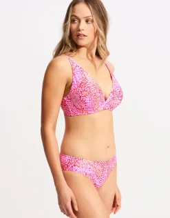 Sea Skin Retro Bikini Pant - Fuchsia Rose
