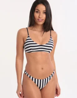 Seafarer Rib Bikini Bottom - White Navy