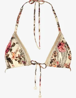 Secret Garden Triangle Bikini Top - Sunfaded Florals