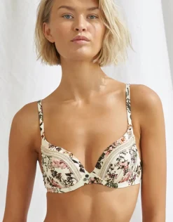 Secret Garden Underwired Bikini Top - Sunfaded Florals