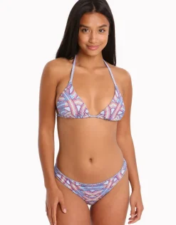 Sentwali Adana Reversible Halter Bikini Top - Print