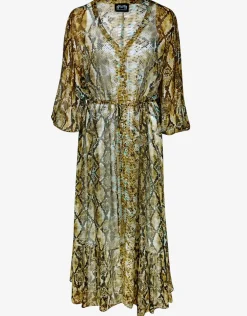 Serpent Long Blouse Dress - Python