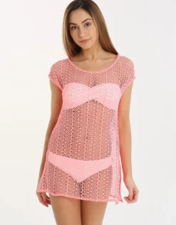 Shoshone Melena Mini Dress - Coral