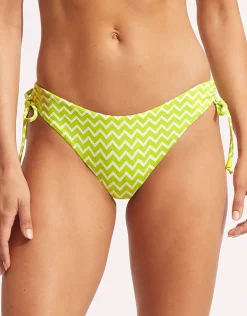 Sienna Loop Side Bikini Pant - Celery