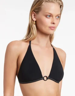 Signature Halter Bikini Top - Black