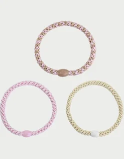 Slim Hair Tie Bundle - Pale Pastel Pinks