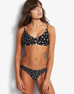 Soft Spot Reversible Hipster Bikini Pant- Black