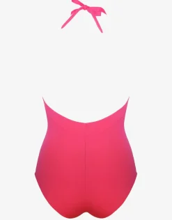 Softline Plunge Halter Swimsuit - Watermelon