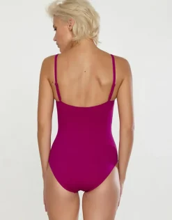 Softline Wrap Swimsuit - Magenta
