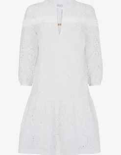 Solta Broderie Anglaise Dress - White