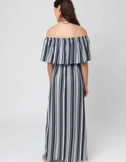 Sovana Maxi Dress - Black/White